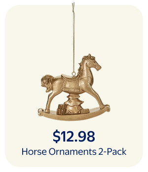 $12.98 - Horse Ornaments 2-Pack