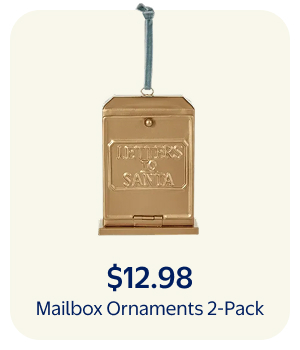 $12.98 - Mailbox Ornaments 2-Pack