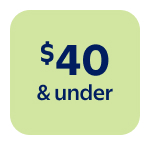 $40 & under