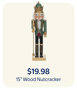 $19.98 - 15" Wood Nutcracker