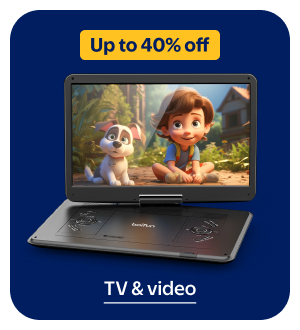 Up to 40% off - TV & video