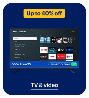 Up to 40% off - TV & video