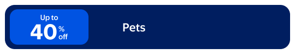 Up to 40% off - Pets