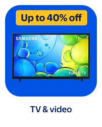 Up to 40% off - TV & video