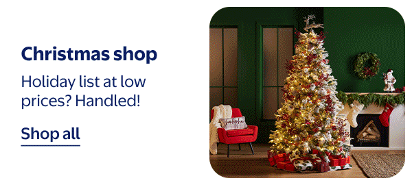 Christmas shop - Holiday list at low prices? Handled!