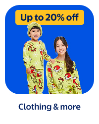 Up to 20% off - Clothing & more