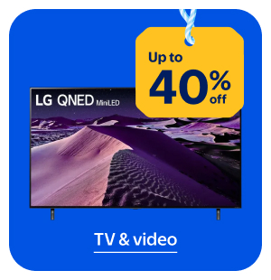 Up to 40% off - TV & video