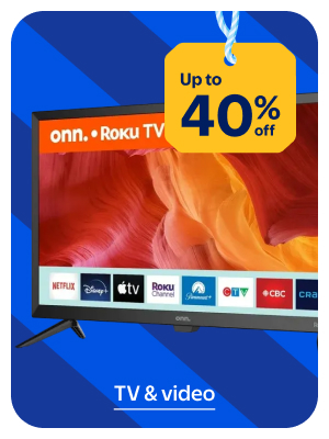 Up to 40% off - TV & video