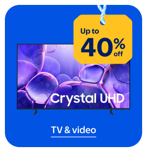 Up to 40% off - TV & video