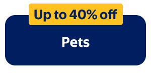 Up to 40% off - Pets
