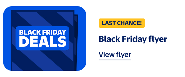 BLACK FRIDAY DEALS - LAST CHANCE! Black Friday flyer