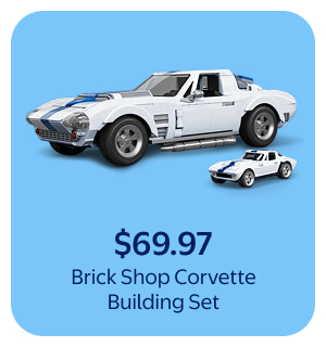 Brick Shop Corvette Building Set