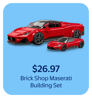 Brick Shop Maserati Building Set