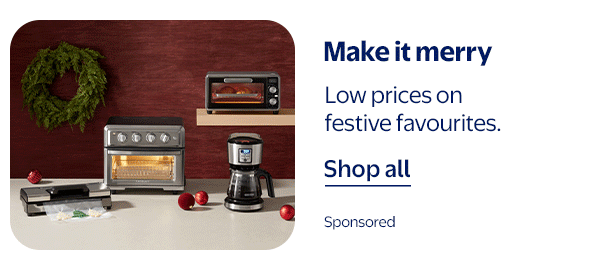 Make it merry - Low prices on festive favourites.