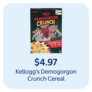 Kellogg's Demogorgon Crunch Cereal
