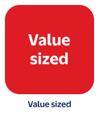 Value sized
