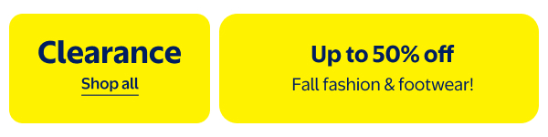 Clearance - Up to 50% off - Fall fashion & footwear!