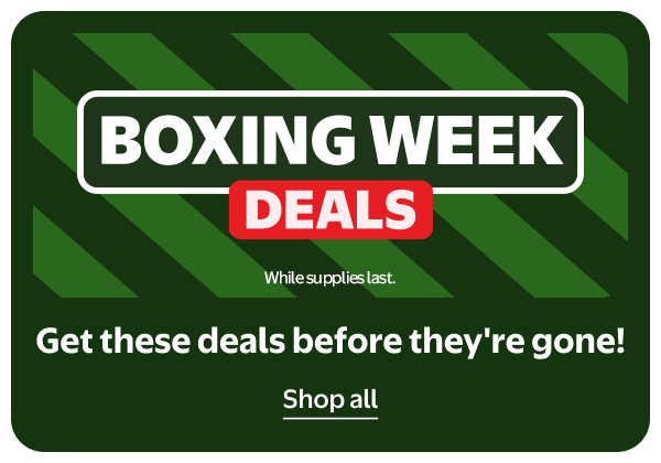 BOXING WEEK DEALS - Get these deals before they're gone! While supplies last.