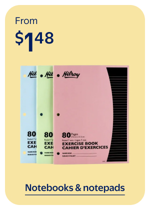 From $1.48 - Notebooks & notepads