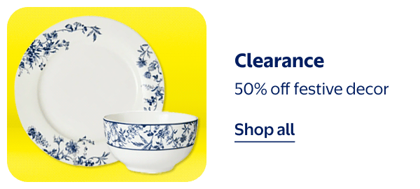 Clearance - 50% off festive decor