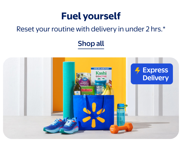 Express Delivery - Fuel yourself - Reset your routine with delivery in under 2 hrs.*