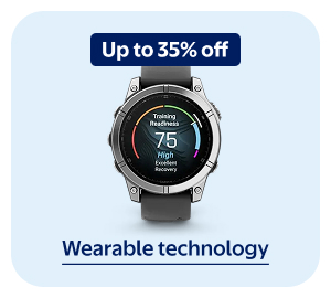 Up to 35% off - Wearable technology