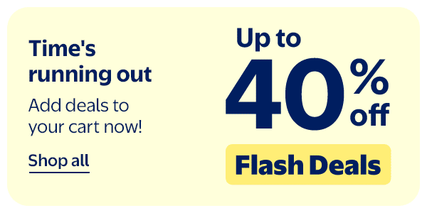 Up to 40% off - Flash Deals - Time's running out - Add deals to your cart now!
