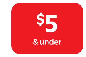 $5 & under