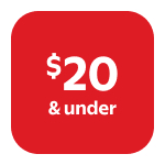 $20 & under