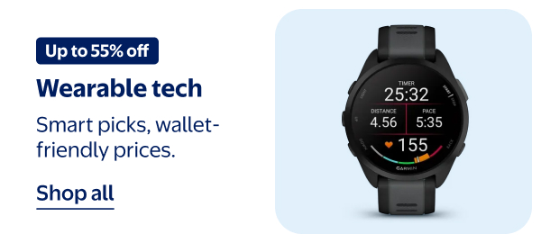 Up to 55% off - Wearable tech - Smart picks, wallet-friendly prices.