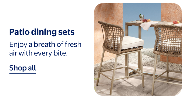 Patio dining sets - Enjoy a breath of fresh air with every bite.