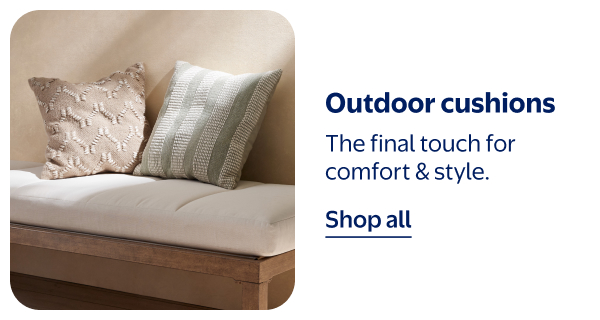 Outdoor cushions - The final touch for comfort & style.