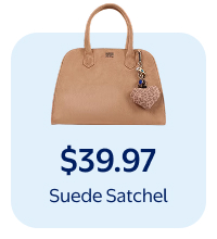 Suede Satchel