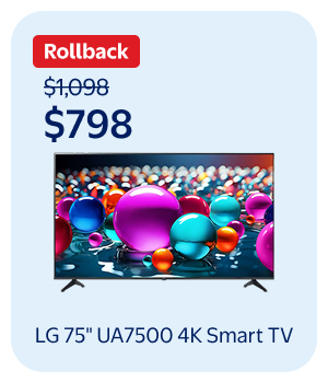 LG 75" UA7500 4K Smart TV