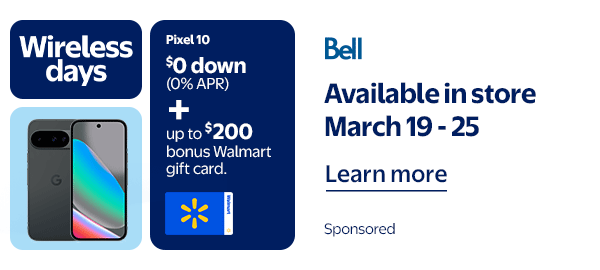 Wireless days - Available in store March 19 - 25