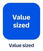 Value sized