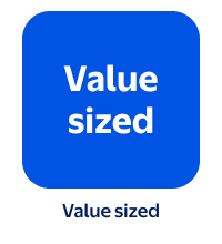 Value sized