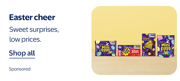 Easter cheer - Sweet surprises, low prices.