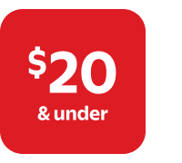 $20 & under