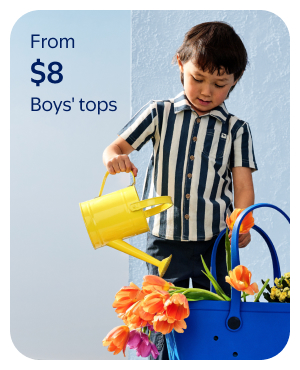 From $8 - Boys' tops