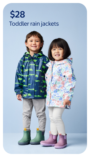 $28 - Toddler rain jackets