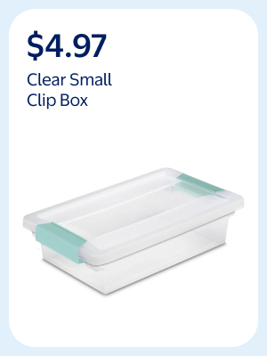 Clear Small Clip Box