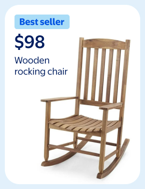 Wooden rocking chair