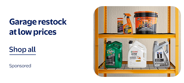 Garage restock at low prices