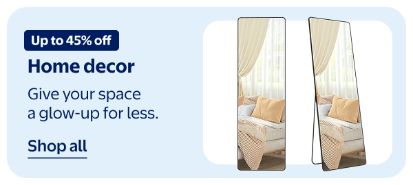 Up to 45% off - Home decor - Give your space a glow-up for less.