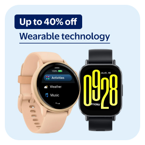 Up to 40% off - Wearable technology