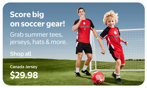 Score big on soccer gear! Grab summer tees, jerseys, hats & more.