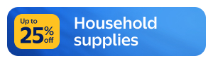 Household supplies - Up to 25% off