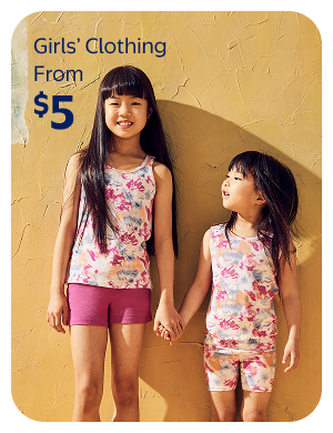 From $5 - Girls' clothing