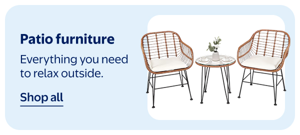 Patio furniture - Everything you need to relax outside.